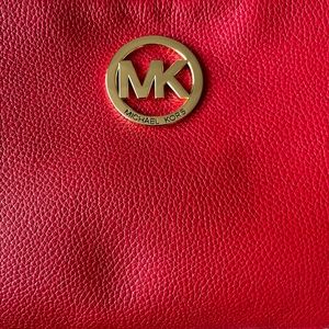 Micheal kors bright red handbag